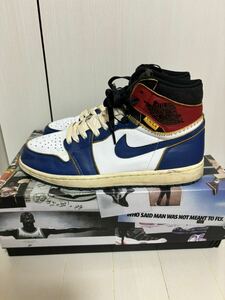 【1円〜スタート】Union Nike Air Jordan 1 Retro High OG NRG Storm Blue/Varsity Red27.5cm