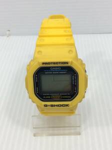 カシオ G-SHOCK DW-5600E イエロー 腕時計 ※動作未確認　【D-04】