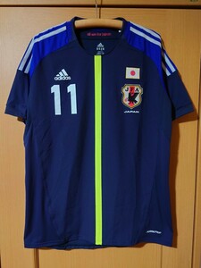 正規品　フットサル　日本代表　2012　オーセンティック ユニフォーム　#11 三浦知良　adidas