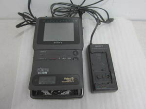 1989年製 SONY ソニー GV-9 VIDEO WALKMAN video8 ビデオウォークマン ACパワーアダプター充電器 AC-V30 