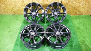 R6964IS OZ MSW 17インチ アルミ ホイール 17×7.5J+45 108/5H ハブ73 マットブラック系 4本