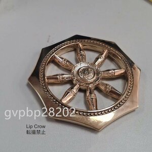 輪宝 真鍮製 直径 11*11cm 密教 法具 寺院用仏具