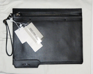 HELMUT LANG レザークラッチバッグ 新古品 定価41,800円 国内品 ヘルムートラング Folder Clutch