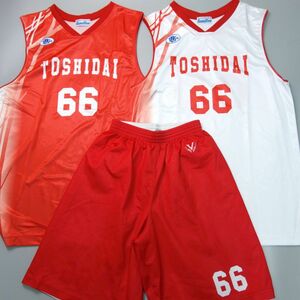 3点 美品 東京都市大学付属中学校 高等学校 バスケットボール部 ユニフォーム ハーフパンツ LL メンズ