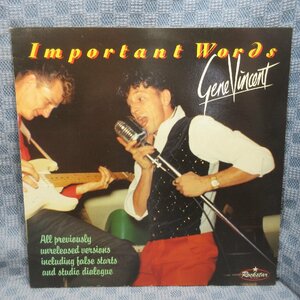 VA313●1020/GENE VINCENT「IMPORTANT WORDS」LP(アナログ盤)