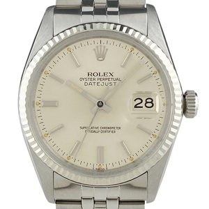 ロレックス ROLEX デイトジャスト 16014 腕時計 SS WG 自動巻き シルバー メンズ 【中古】