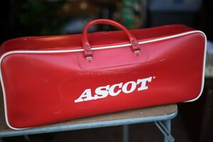 000987 ヴィンテージ　 ASCOT　スポーツバッグ　カバン　アンティーク　ビンテージ　イギリス　ロンドン　英国　旅行　スーツケース