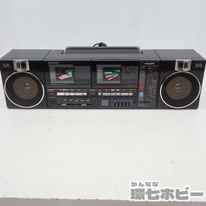 MW29◆再生・受信OK 当時物 シャープ SHARP QT-88MKⅡ ラジカセ 電池NGジャンク/昭和レトロ MK2 MKII ビンテージ 日本製 送:-/100