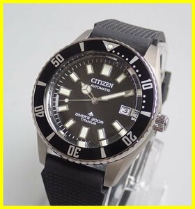 ★CITIZEN/シチズン プロマスター MARINE メカニカル 200m NB6021-17E ダイバーズウォッチ/機械式/ブラック/腕時計&1296000405