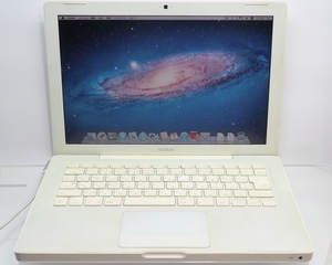 Apple MacBook A1181/Core2Duo 2.0GHz/Late2006/2GBメモリ/HDD80GB/13.3TFT/WiFi Bluetooth/OS X 10.7 Lion #0224