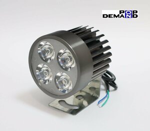 ◇送料220円◇汎用 灰 4連 LED フォグランプ 車外灯 XR600R XR650L XR650R アフリカツイン VT1300CR