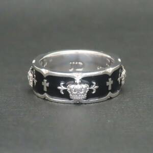 新品同様 美品 JUSTIN DAVIS BEAUTY&MADNESS RING ジャスティンデイビス リング 指輪 クラウン 王冠 15号 7.9g SRJ795