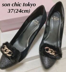 【son chic tokyo ソンシックトウキョウ】パンプス37(24cm)