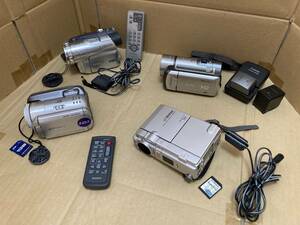 Panasonia.NV-GS200、Canon.iVIS HF10、Victor.GZ-MG77S、Victor.GR-DVX7、デジタルビデオカメラなど、まとめ売り.説明にご覧ください