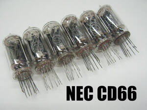 ★☆（管NX008） 国産ニキシー管 NEC CD66 6本セット/ Nixie Tubes NEC CD66 6pcs☆★