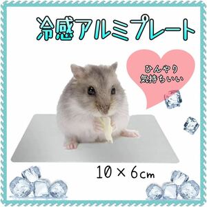 ひんやりアルミプレート　ペット用　冷感　ペットマット　ハムスター　小動物 暑さ対策