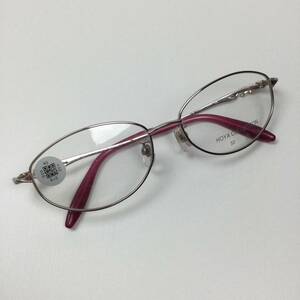 A-6【展示品】販売価格¥7,700☆HOYA COLLECTION/ホヤ EP-073T ピンク系 メガネ チタンフレーム 眼鏡屋閉店品 在庫処分 未使用品