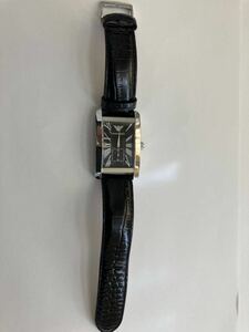 エンポリオアルマーニ腕時計(EMPORIO ARMANI)時計 メンズ 男性用（黒文字盤）AR0143 中古品　電池交換済み　可動品