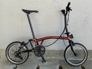 ■2022 Brompton M6E Black Edition flame lacquer■ブロンプトン C Line Explore Middle Handlebar Rotor H&H CDJ Brompfication カスタム