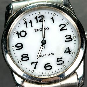 CITIZEN シチズン REGUNO レグノ RS25-0211A 腕時計 ソーラー アナログ 3針 ステンレススチール ホワイト シルバー メンズ 動作確認済み