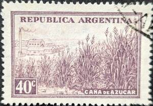 【外国切手】 アルゼンチン 1936年01月01日 発行 普通切手 - 農業-5 消印付き