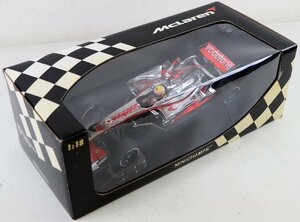 S♪中古品♪ミニカー 『1/18 ボーダフォン マクラーレン メルセデス MP4-23 #22 ルイス・ハミルトン 2008』 MINICHAMPS ※外箱に変色あり