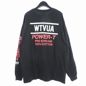 ダブルタップス WTAPS 22AW パワー Tシャツ ロングスリーブ 長袖 オニータ プリントロゴ 2 ブラック 22217OND-CSM02