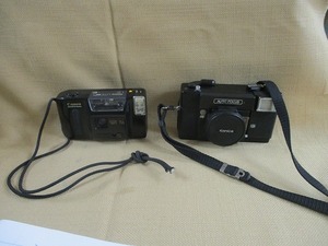 ◆カメラ canon konica ２個 ※使用できるか不明 現状維持にて 汚れキズ等あり tm2207-15-12