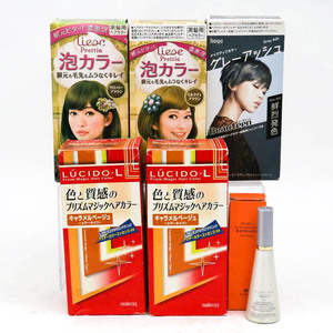 リーゼ/ホーユー/ルシードエル ヘアカラー 未使用有 6点セット まとめて 大量 コスメ レディース liese etc.