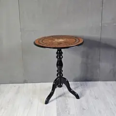 イタリア製　象嵌　アンティーク　コーヒーテーブル　猫脚　カフェテーブル　RZ