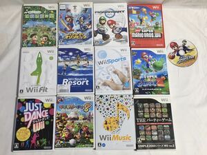 Wii　ソフト　スーパーマリオギャラクシー２　スーパーマリオブラザーズ　どうぶつの森　Wiiミュージック　他　１３個まとめ売り