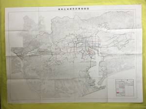 レB24ア●【古地図】 高知広域都市計画総括図 昭和49年7月 高知市役所 2万分の1 サイズ:約78.5×108cm