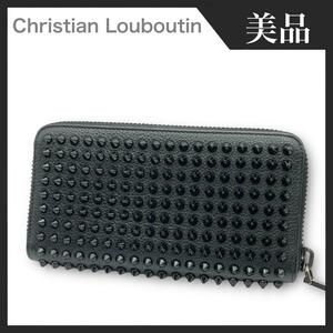 【美品】Christian Louboutin クリスチャンルブタン パネトーネ 長財布 スタッズ