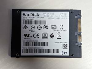 　SanDisk　SSD 240GB【動作確認済み】1622　