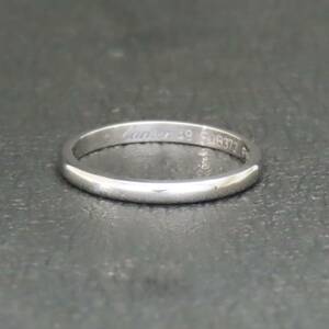 新品同様 美品 CARTIER 1895 WEDDING BAND カルティエ 1895 ウェディング リング プラチナ pt950 9号 結婚指輪 マリッジリング B4078000 .