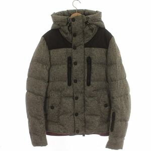 モンクレール MONCLER グルノーブル ローデンベルグ ダウン ジャケット ジップアップ ヨーク 切替 フード 2 L 緑 グリーン 黒 ブラック 420