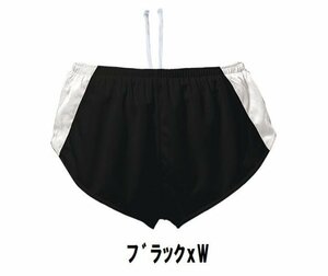 1199円 新品 メンズ ランニング パンツ ブラックxW サイズ110 子供 大人 男性 女性 wundou ウンドウ 5580 陸上