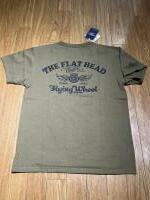 THE FLAT HEAD FN-THC-043 FH CLASSICS S/S TEE オリーブ/RD 42サイズ