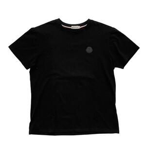 未使用 MONCLER モンクレール ロゴTシャツ ブラック ロゴ入り Tシャツ