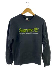 Supreme◆20SS/Timberland Crewneck Sweatshirt/スウェット/S/コットン/BLK