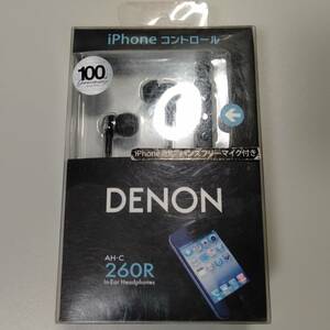 [送料無料] DENON 新品 イヤホン AH-C260R インナーイヤーヘッドホン iPhone対応