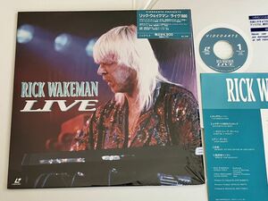 【美品レーザーディスク】Rick Wakeman / LIVE 1990 日本版LD ビデオアーツ VALC3248 YES,地底探検,旅路,魔術師マーリン,Ashley Holt,