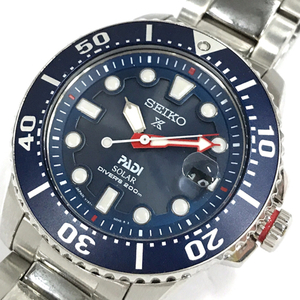 セイコー プロスペックス ダイバーズ PADI ソーラー デイト 腕時計 V157-0BT0 稼働品 メンズ 付属品あり QR052-161