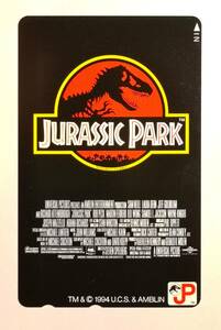 ★☆　＜未使用＞　テレホンカード　テレフォンカード　テレカ　JURASSIC PARK　☆★