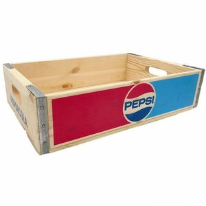 1円 レア 新品 PEPSI ウッドクレート ペプシ ガレージ アメリカン雑貨 アメリカンインテリア アウトドア