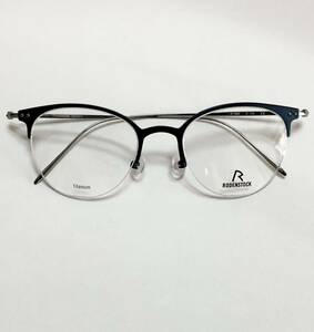 定価41,800円 処分価格 ローデンストック チタン素材 青色 メガネ Rodenstock 純正ケース付き ドイツブランド