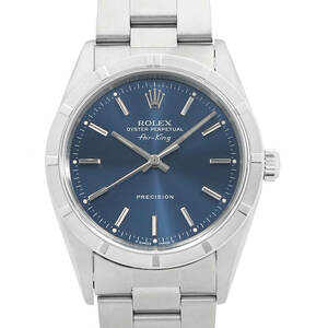 ロレックス エアキング 14010 ブルー バー U番 中古 メンズ 腕時計