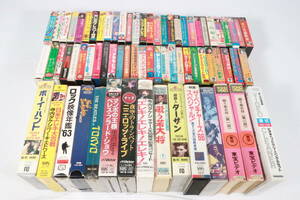 1円～★未検品★カセットテープ VHS まとめて71点セット レア 加山雄三 ビートルズ ベンチャーズ 他 大量 S276