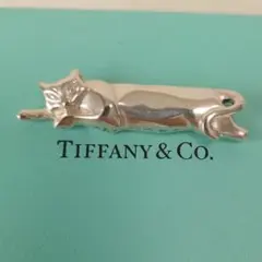 【希少】TIFFANY ティファニー 猫 ブローチ