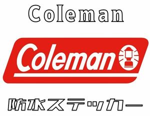 ■coleman■防水ステッカー■全１６色■コールマン キャンプ ランタン テント アウトドア トレッキング チェア テーブル シール【No.507】